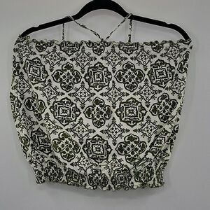 3For$20 Energie Sage Green & White Paisly Tube Top Size: Medium